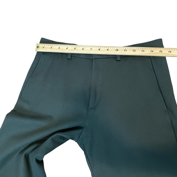 COS Men Pant Jersey Stretch Slim Trousers Zip Ankle Dark Green Size EU 48 - Picture 7 of 15